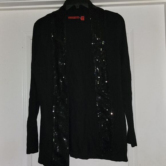 Black long sleeve cardigan - Picture 2 of 5
